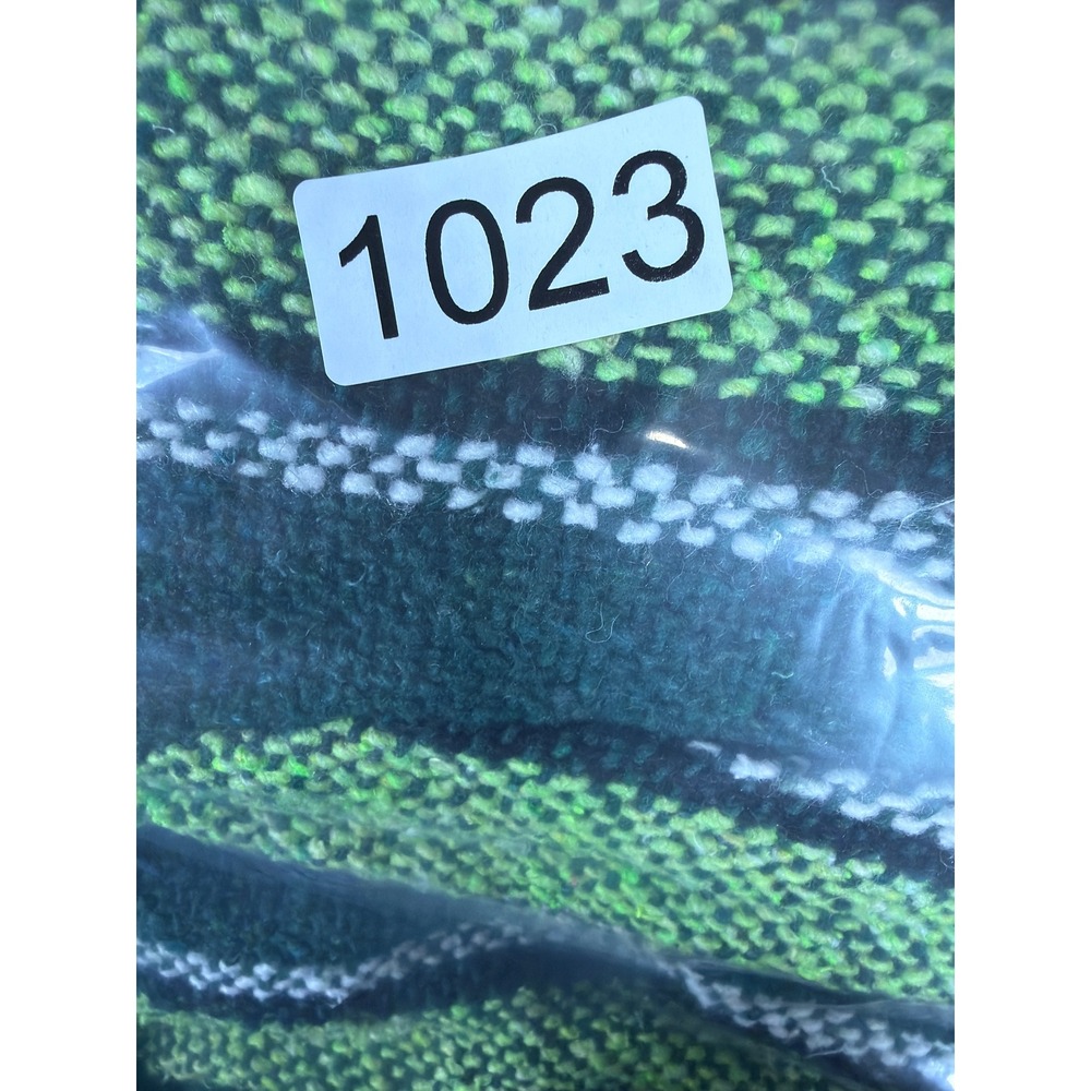 La Montana Baja Hoodie Mens Large Green Black Striped Mexican Drug Rug Pullover - Picture 9 of 9
